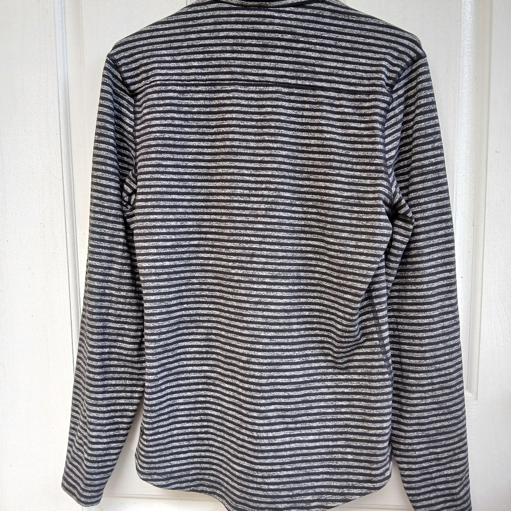 LULULEMON Striped Zip Top SZ L - Picture 3 of 4